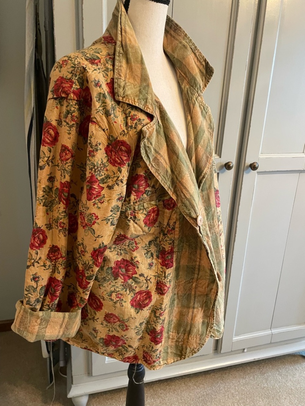 NWT Jaded Gypsy Rose Garden Views Reversible Boho Jacket OSFM - Picture 6 of 12